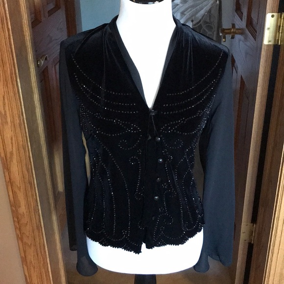 JR Nites by Caliendo Blouse - Picture 1 of 5